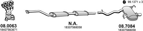 ASSO ART4304 - Sistem de esapament - allinparts.ro