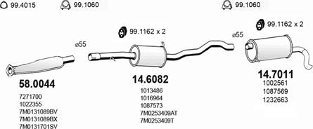 ASSO ART0980 - Sistem de esapament - allinparts.ro