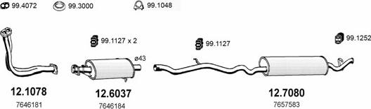 ASSO ART0655 - Sistem de esapament allinparts.ro