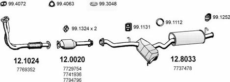 ASSO ART0605 - Sistem de esapament - allinparts.ro
