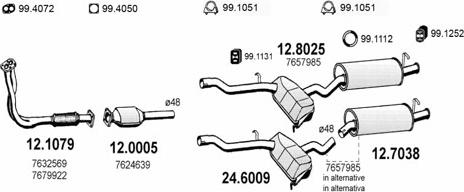 ASSO ART0602 - Sistem de esapament allinparts.ro