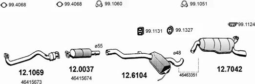 ASSO ART0683 - Sistem de esapament - allinparts.ro