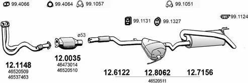 ASSO ART0804 - Sistem de esapament - allinparts.ro