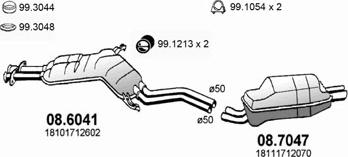 ASSO ART0390 - Sistem de esapament - allinparts.ro