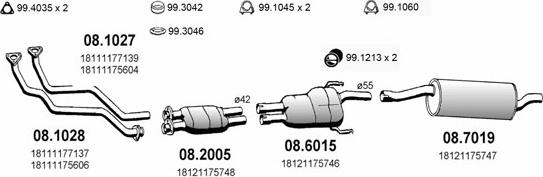 ASSO ART0356 - Sistem de esapament - allinparts.ro