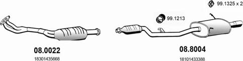 ASSO ART0306 - Sistem de esapament - allinparts.ro