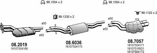 ASSO ART0381 - Sistem de esapament - allinparts.ro