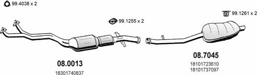 ASSO ART0329 - Sistem de esapament - allinparts.ro