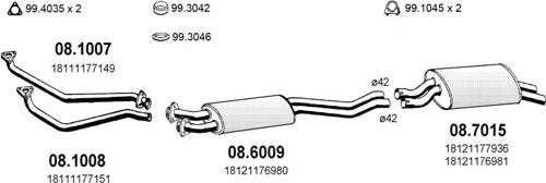 ASSO ART0327 - Sistem de esapament - allinparts.ro