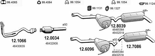 ASSO ART0795 - Sistem de esapament allinparts.ro