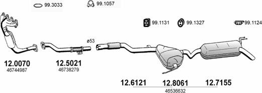 ASSO ART0747 - Sistem de esapament - allinparts.ro