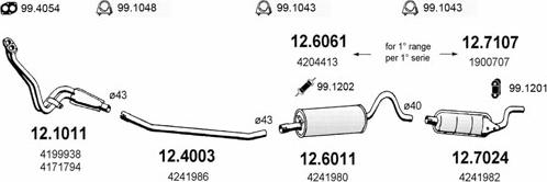 ASSO ART0751 - Sistem de esapament - allinparts.ro