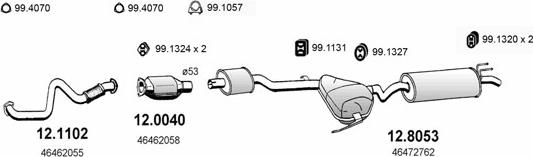 ASSO ART0719 - Sistem de esapament - allinparts.ro