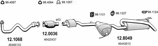 ASSO ART0713 - Sistem de esapament allinparts.ro