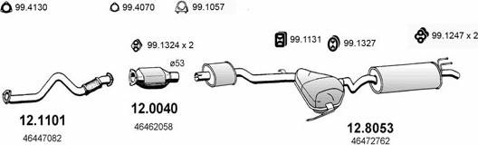 ASSO ART0717 - Sistem de esapament - allinparts.ro