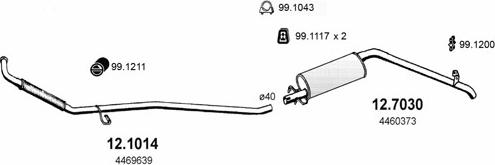 ASSO ART0789 - Sistem de esapament - allinparts.ro