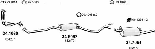 ASSO ART1612 - Sistem de esapament - allinparts.ro