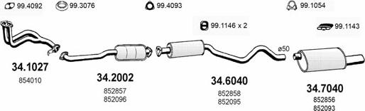 ASSO ART1802 - Sistem de esapament allinparts.ro