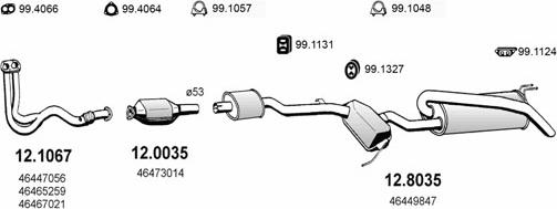 ASSO ART1250 - Sistem de esapament - allinparts.ro