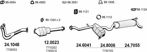 ASSO ART1252 - Sistem de esapament allinparts.ro
