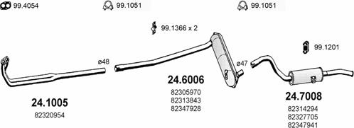 ASSO ART1208 - Sistem de esapament - allinparts.ro