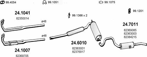 ASSO ART1226 - Sistem de esapament - allinparts.ro
