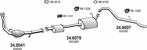 ASSO ART1702 - Sistem de esapament allinparts.ro