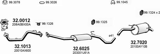 ASSO ART3496 - Sistem de esapament allinparts.ro