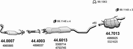 ASSO ART3597 - Sistem de esapament allinparts.ro