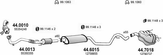 ASSO ART3603 - Sistem de esapament - allinparts.ro