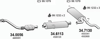 ASSO ART3010 - Sistem de esapament allinparts.ro