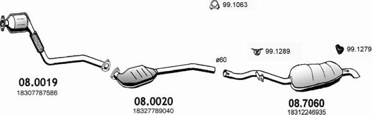 ASSO ART3194 - Sistem de esapament - allinparts.ro