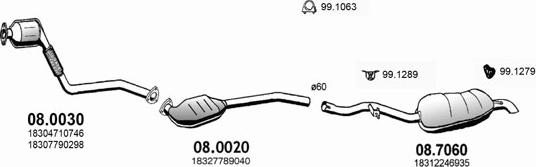 ASSO ART3195 - Sistem de esapament - allinparts.ro