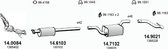 ASSO ART3361 - Sistem de esapament - allinparts.ro