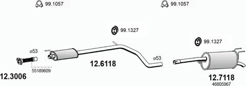 ASSO ART3300 - Sistem de esapament - allinparts.ro