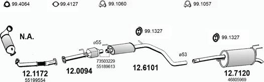 ASSO ART3301 - Sistem de esapament - allinparts.ro