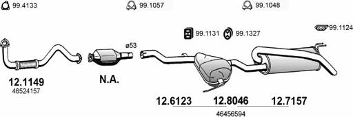 ASSO ART3313 - Sistem de esapament allinparts.ro
