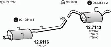 ASSO ART2990 - Sistem de esapament allinparts.ro