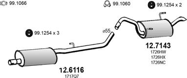 ASSO ART2991 - Sistem de esapament allinparts.ro