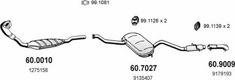 ASSO ART2499 - Sistem de esapament - allinparts.ro