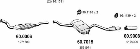ASSO ART2498 - Sistem de esapament - allinparts.ro