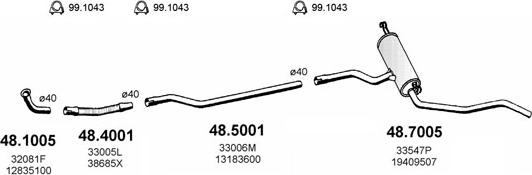 ASSO ART2409 - Sistem de esapament allinparts.ro