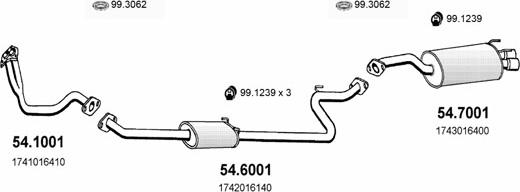 ASSO ART2416 - Sistem de esapament - allinparts.ro