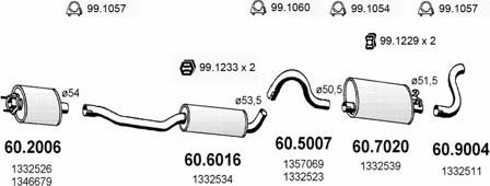 ASSO ART2470 - Sistem de esapament - allinparts.ro