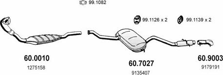 ASSO ART2505 - Sistem de esapament - allinparts.ro