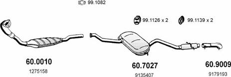 ASSO ART2506 - Sistem de esapament - allinparts.ro