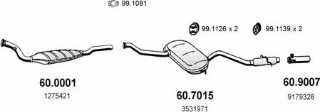 ASSO ART2500 - Sistem de esapament - allinparts.ro
