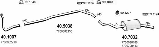 ASSO ART2096 - Sistem de esapament - allinparts.ro