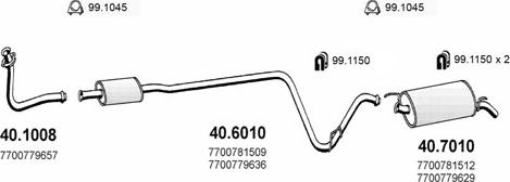 ASSO ART2069 - Sistem de esapament - allinparts.ro
