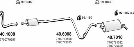 ASSO ART2066 - Sistem de esapament - allinparts.ro